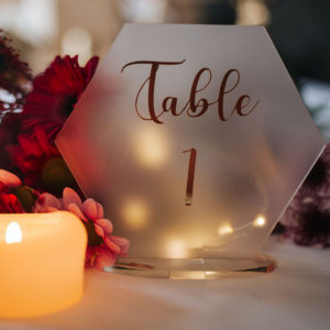 Acrylic Table number