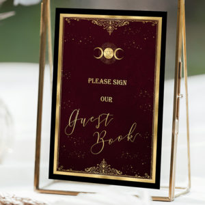 wedding guest book sign